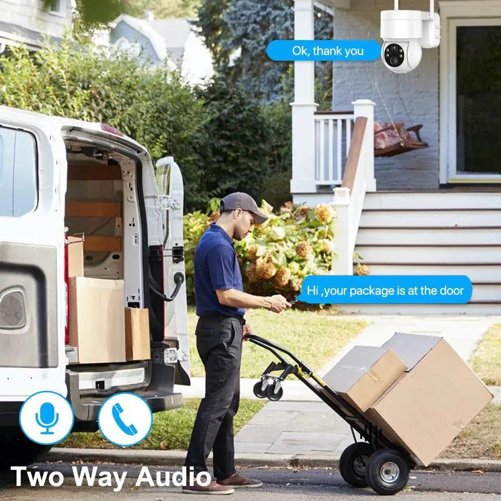 Solar Powered Outdoor PTZ Camera With HD Video And Audio