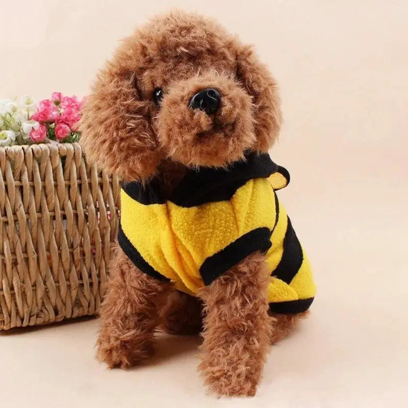 Bee Pet Hoodie Cute Bee Themed Halloween Cosplay Apparel