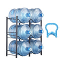 Tier Water Bottle Rack Black