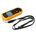 Digital Anemometer 0-30m/s Wind Speed Meter Mini Air Velocity Airflow -10°C ~ 45°C Temperature Tester with LCD Backlight Lanyard
