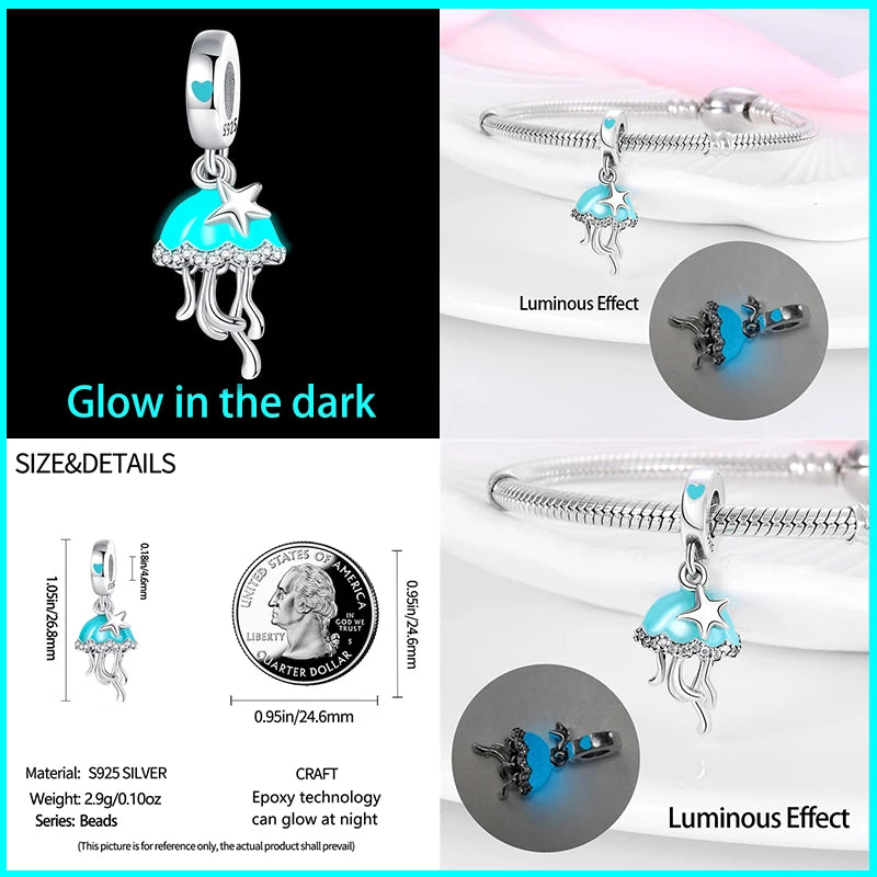Sterling Silver Glow Dark Firefly