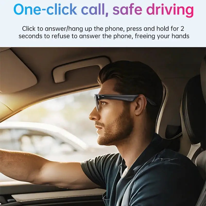 2026 New Smart Glasses AI Translation Bluetooth Conversation Recording Listening To Music Smart Sunglasses for Men Women