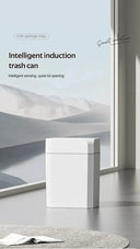 Smart Trash Can for Tight Bathrooms