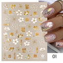 Succulent Blossom Nail Art Decals Blooming 3D Beauty Kit