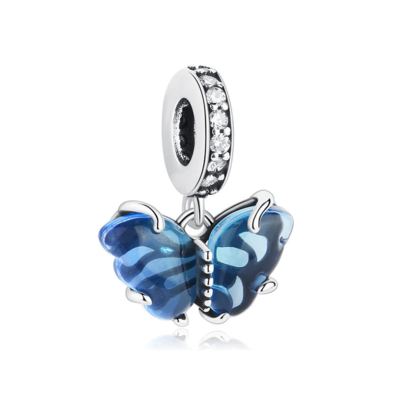 Sterling Silver Charm Firefly Butterfly