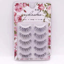 Crisscross 3D Faux Mink Eyelashes Set - 5 Pairs Glamorous