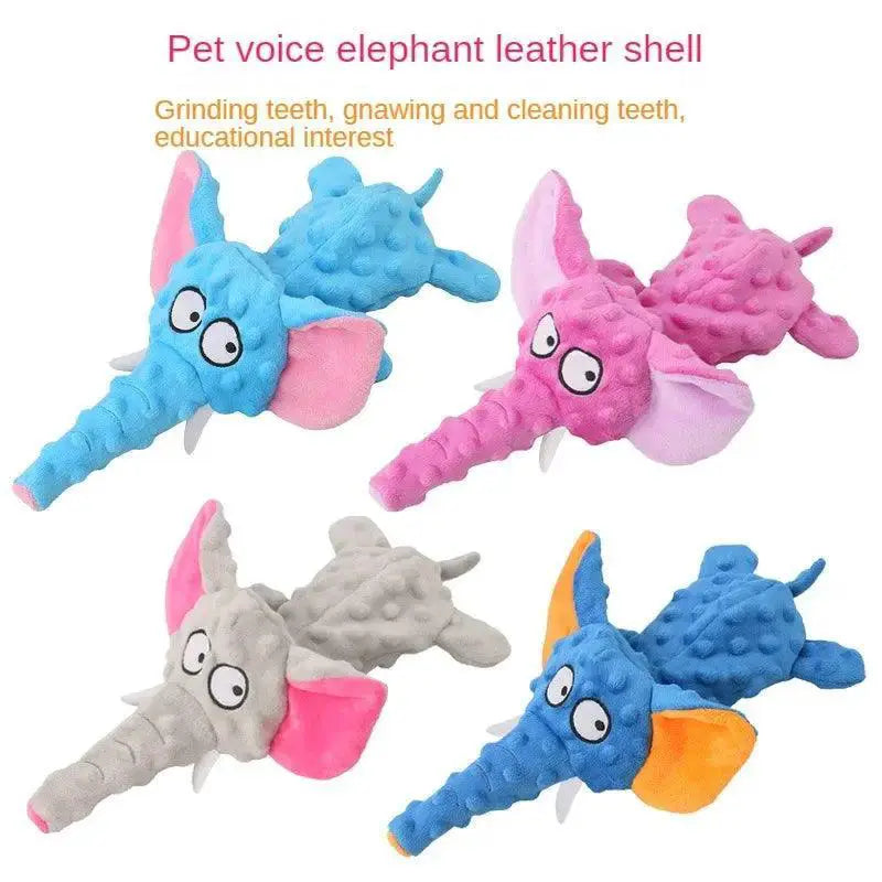 Cute Wolf Rabbit Plush Squeaky Dog Chew Toy Interactive