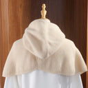 Knitted Shoulder Cape Balaclava Hat