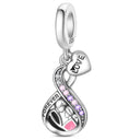 Sterling Silver Charm Beads Glowing