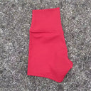 Plus Size High Waist Yoga Shorts - Stretchy