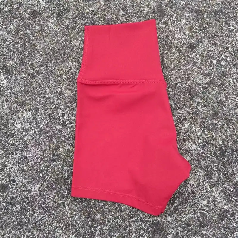 Plus Size High Waist Yoga Shorts - Stretchy — product view 9
