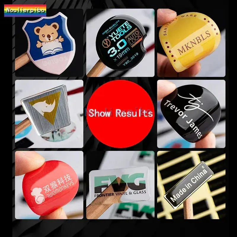 Creative Brand 3D Gel Stickers for Bikes Unique Decals