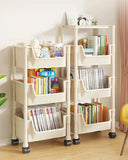 Space Saving Trolley Bookshelf For Home
