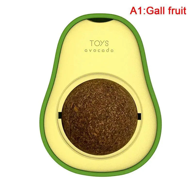 Catnip Rotatable Wall Ball Toy For Healthy Teeth Cleaning