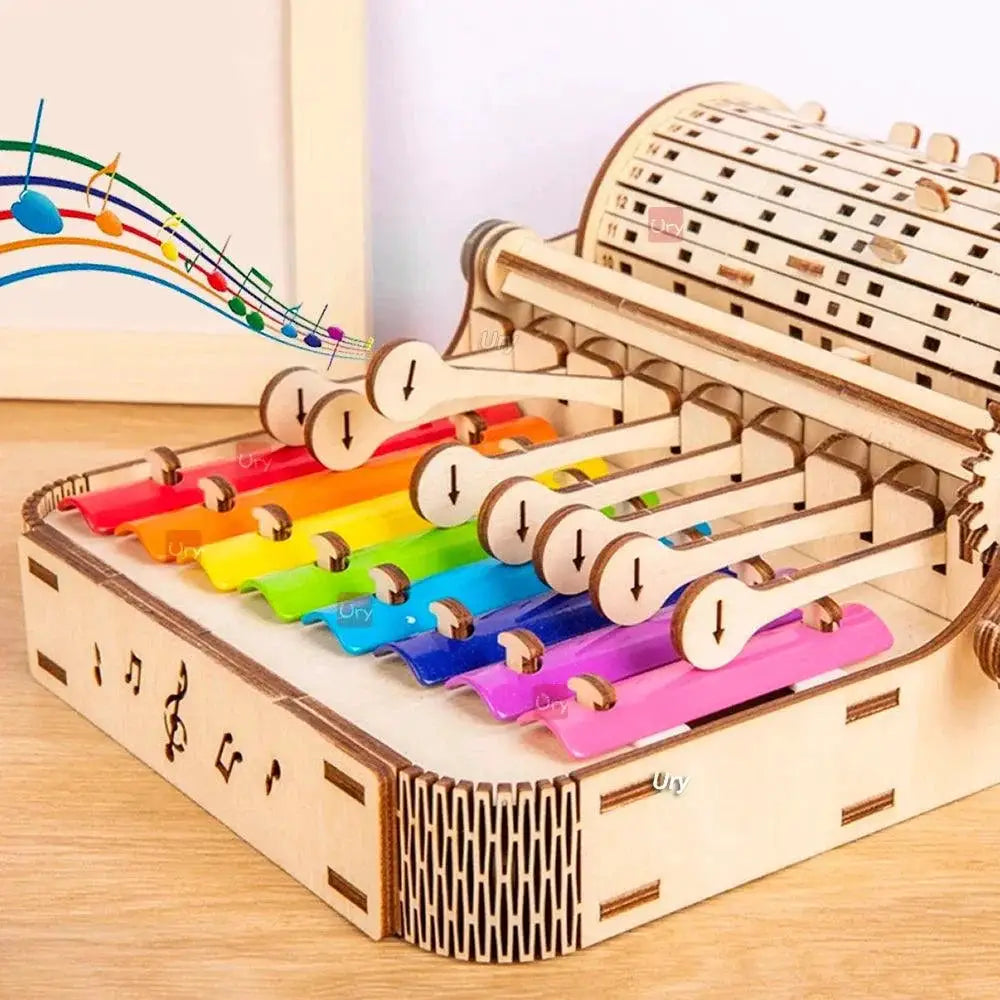 DIY 3D Wooden Xylophone Creative Musical Toy for Kids