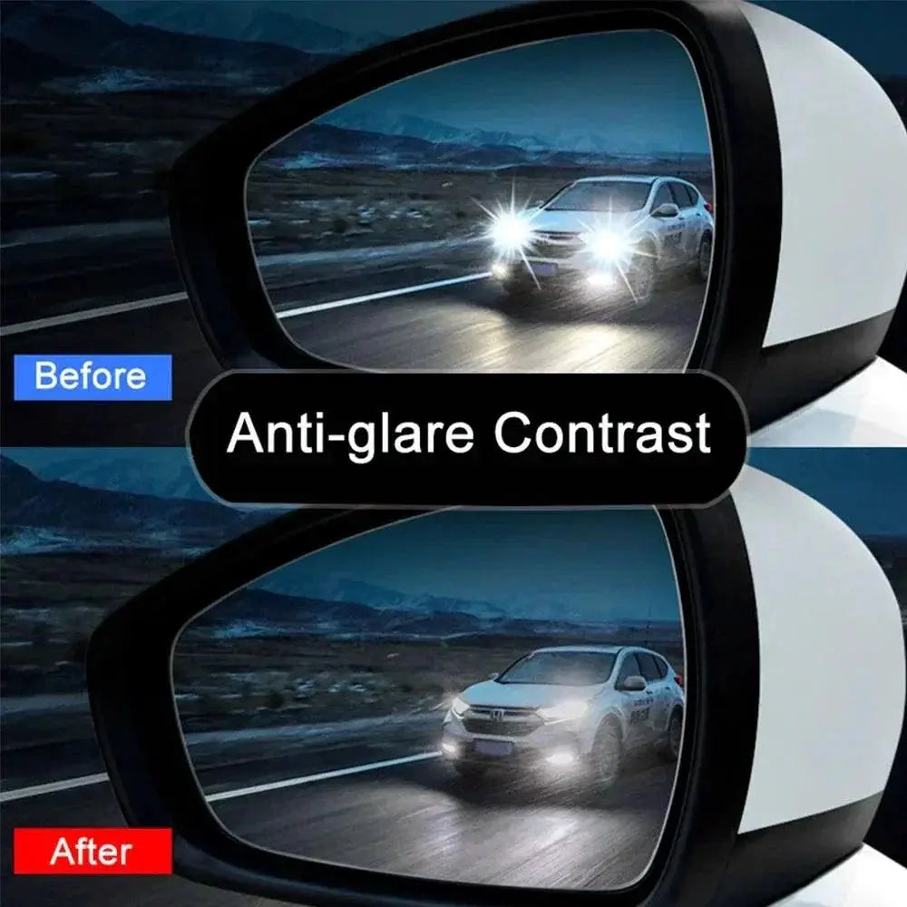 Clear Vision Car Rainproof Film Anti Fog Mirror Sticker Set