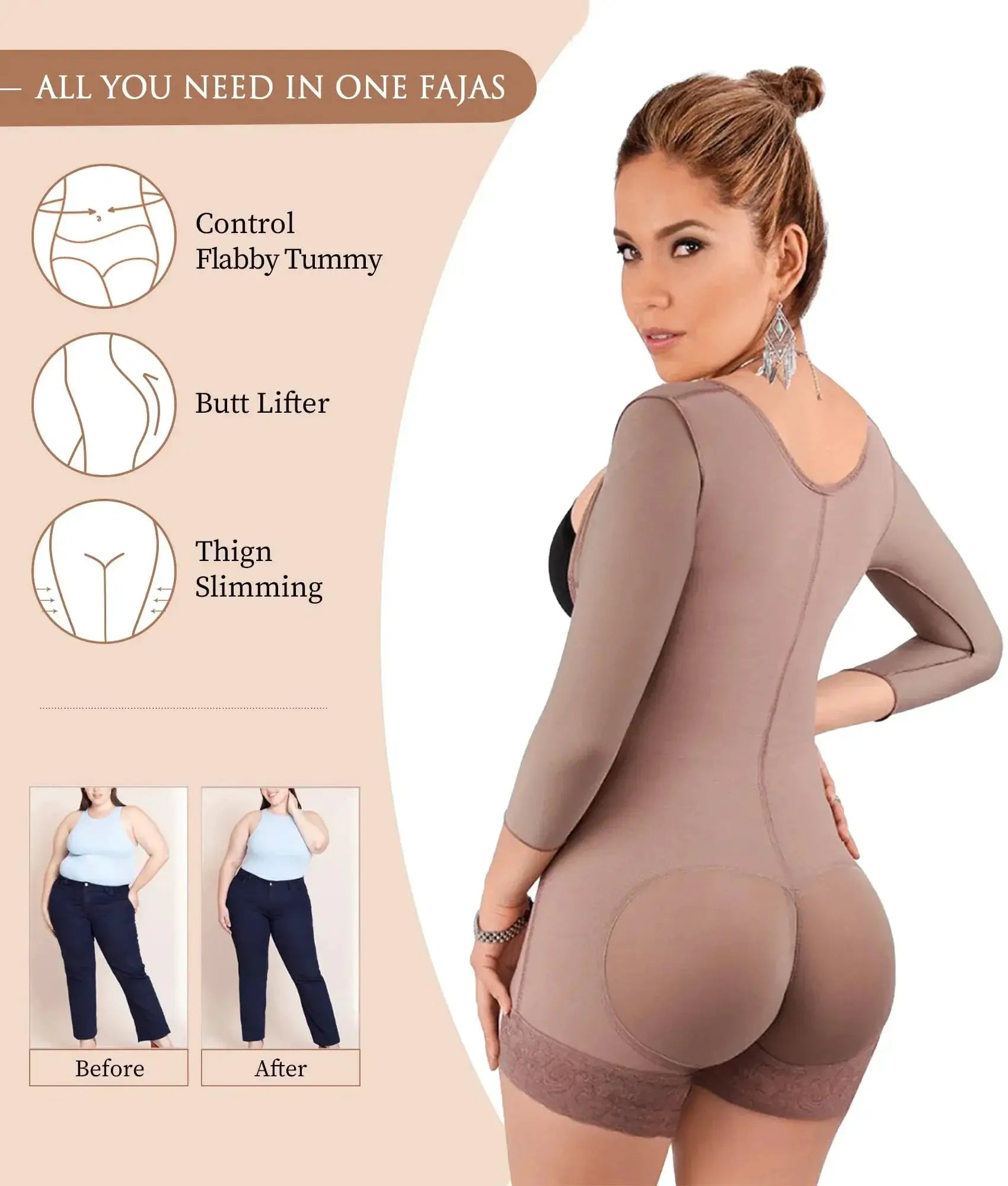 Postpartum Lace Body Shaper Tummy Control For Nursing