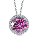 Moissanite Pendant Necklace in Sterling Silver Carat Classic