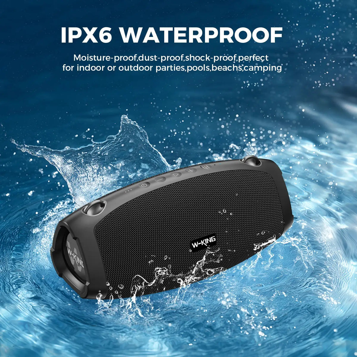 W-King Waterproof Bluetooth Speaker — product image 5