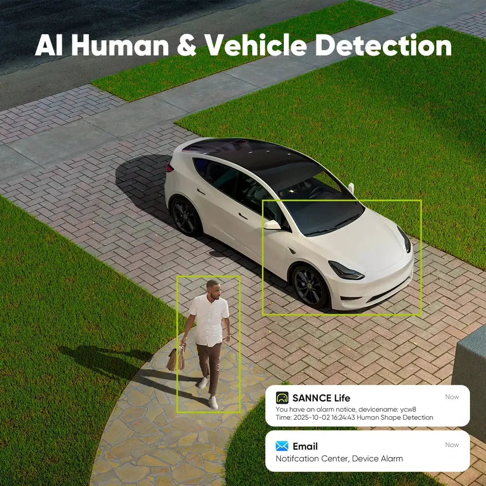 ANNKE 8MP 4K PoE Security Camera System, 8CH NVR Kit with AI Human/Vehicle Detection, 128° Wide Angle, Smart Dual-Light Night Vision, S+265 Compression, IP67, Remote Access