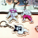 Anime Hello Kitty & My Melody Keychain Set for Fans