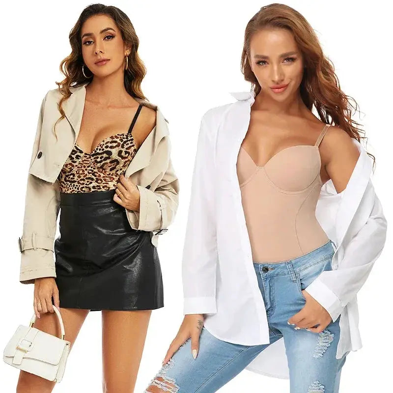 Sculpting Bodysuit Shapewear Built In Bra Tummy Control