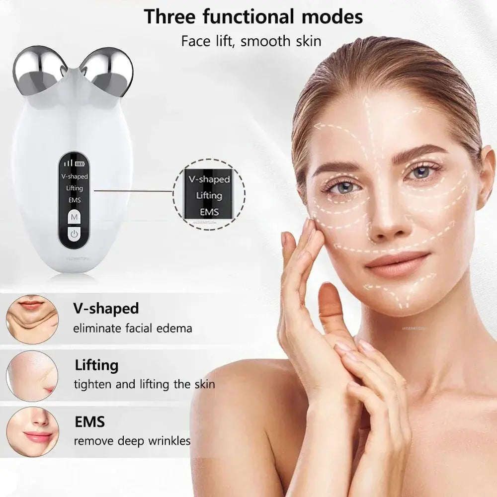 Face Lifting Massager EMS Microcurrent Anti Wrinkle Device