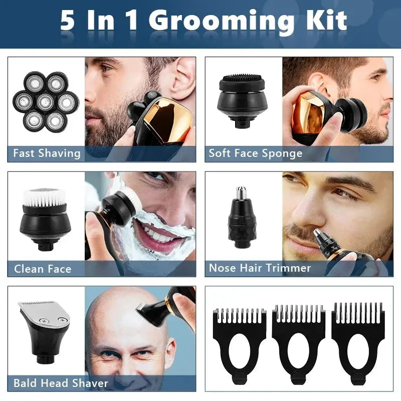 New 7D Men Shaver With Independently Floating Head Razor