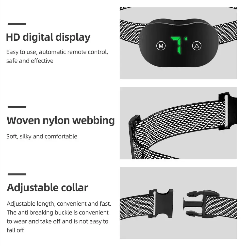 Smart Bark Stopper Dog Collar Rechargeable Training