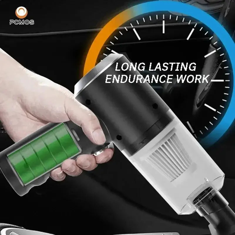 PCMOS 1PC Wireless Vacuum Cleaner For Home And Car Black - OurLum.com