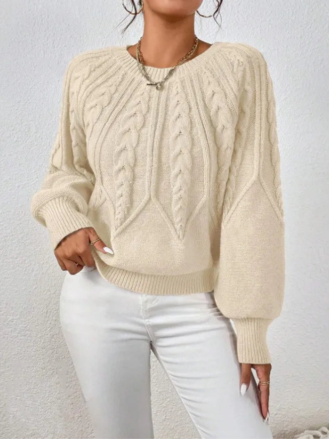 Ribbed Long Sleeve Commuter Sweater