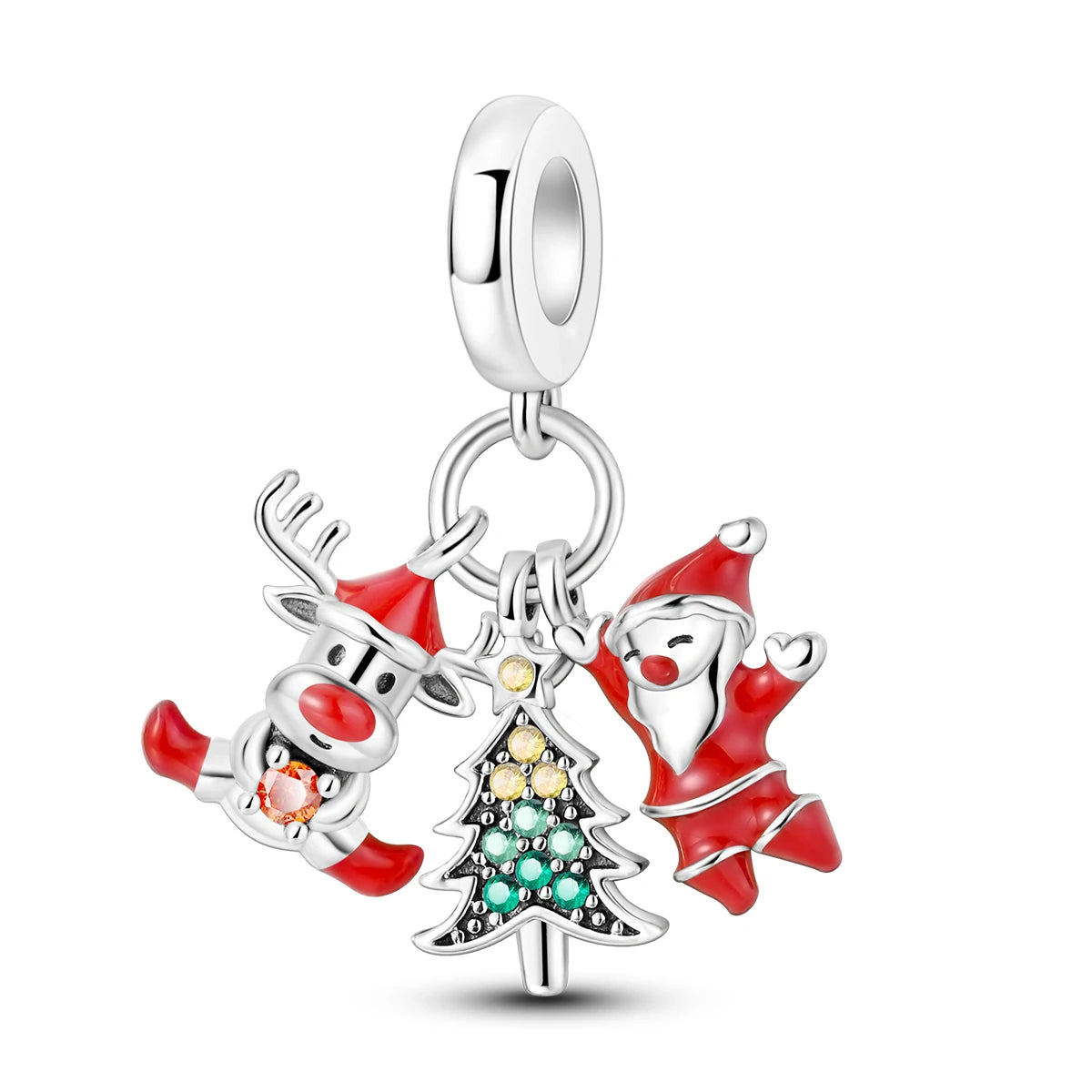 Charm Silver Plated Christmas Winter