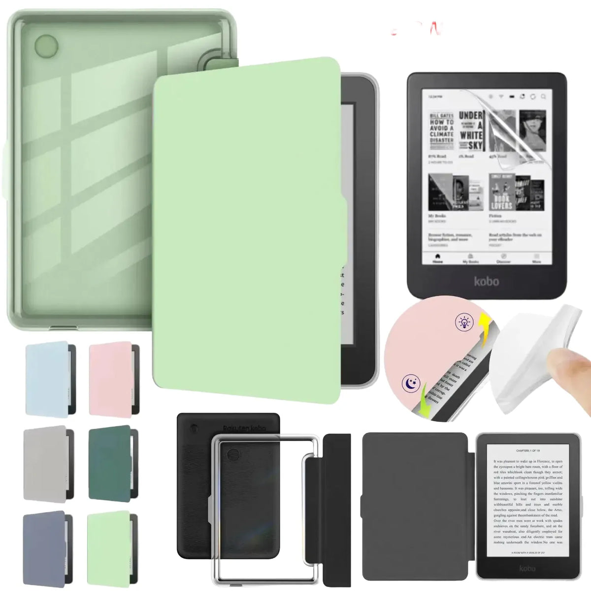 Kobo Clara Leather Case Cover — product view 1