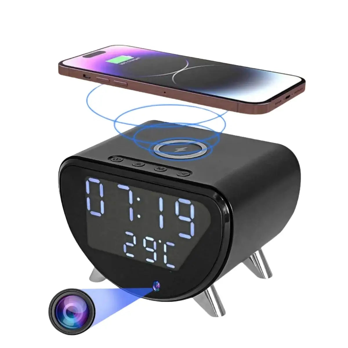 Wireless Alarm Clock Spy Surveillance — product view 1