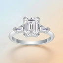 Sterling Silver Moissanite Ring