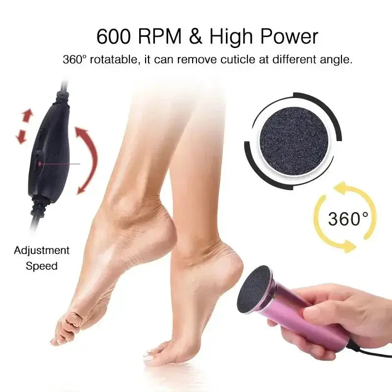 Electronic Foot File Pedicure Sander Callus Remover