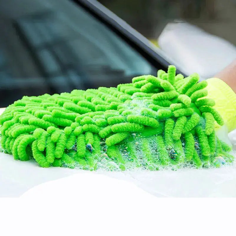 Chenille Plush Car Wash Gloves Ultimate Cleaning Power
