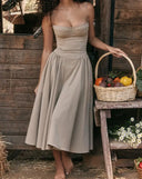 New Fashion Sexy Backless One Cut Collar Strap Dress