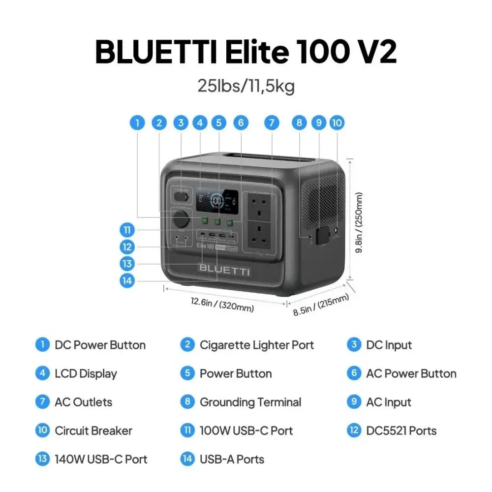 BLUETTI Elite Portable Power Station Solar Generator — product view 5