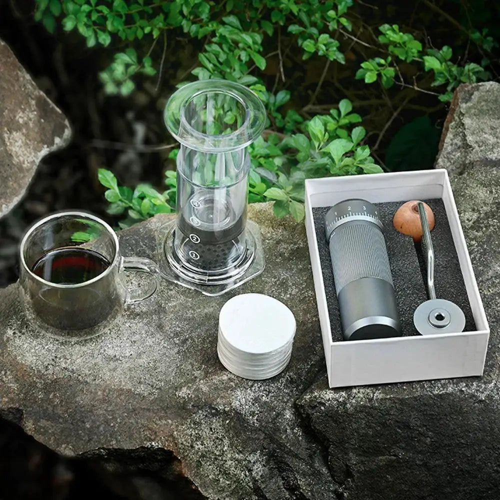 Cafemasy Transparent Espresso Coffee Maker Portable