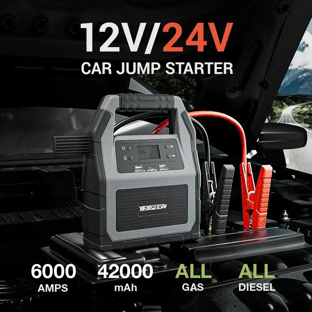 Yesper 6000A 24V Truck Jump Starter Power Bank Portable
