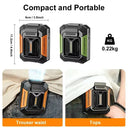 Homfish Belt Clip Fan Portable Power Bank Stay Cool On The Go