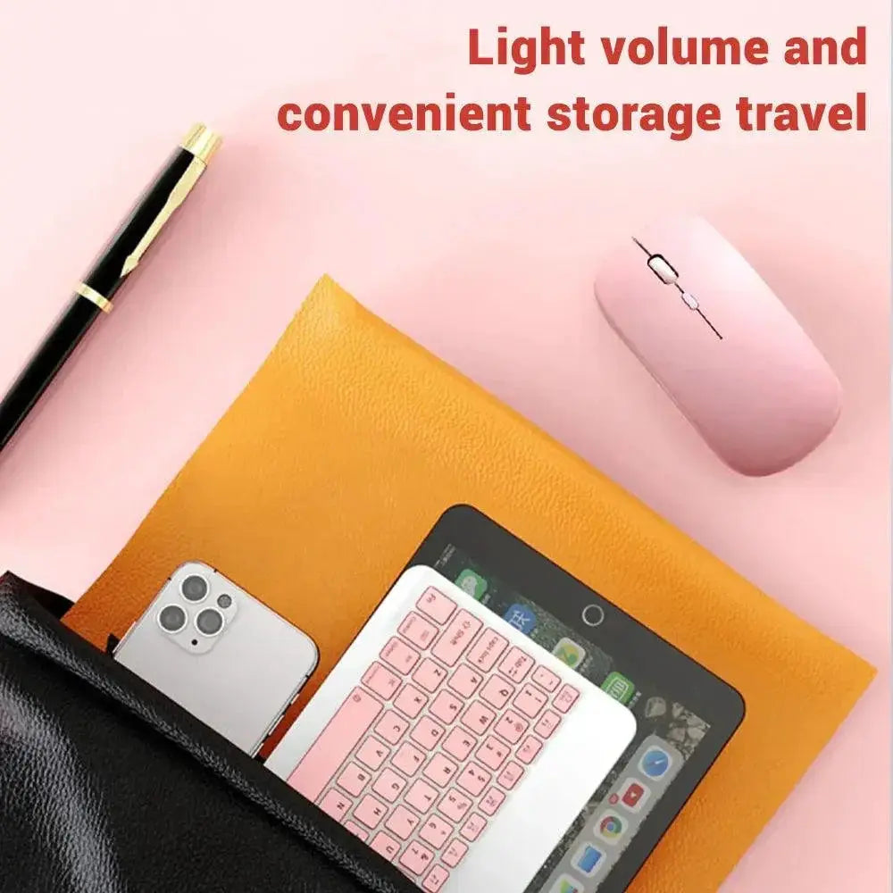 Portable Bluetooth Keyboard for iPad iPhone Tablets