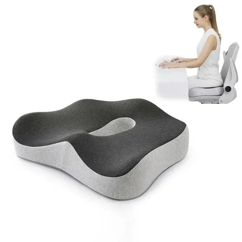 Ultimate Memory Foam Lumbar Support Cushion With Massage