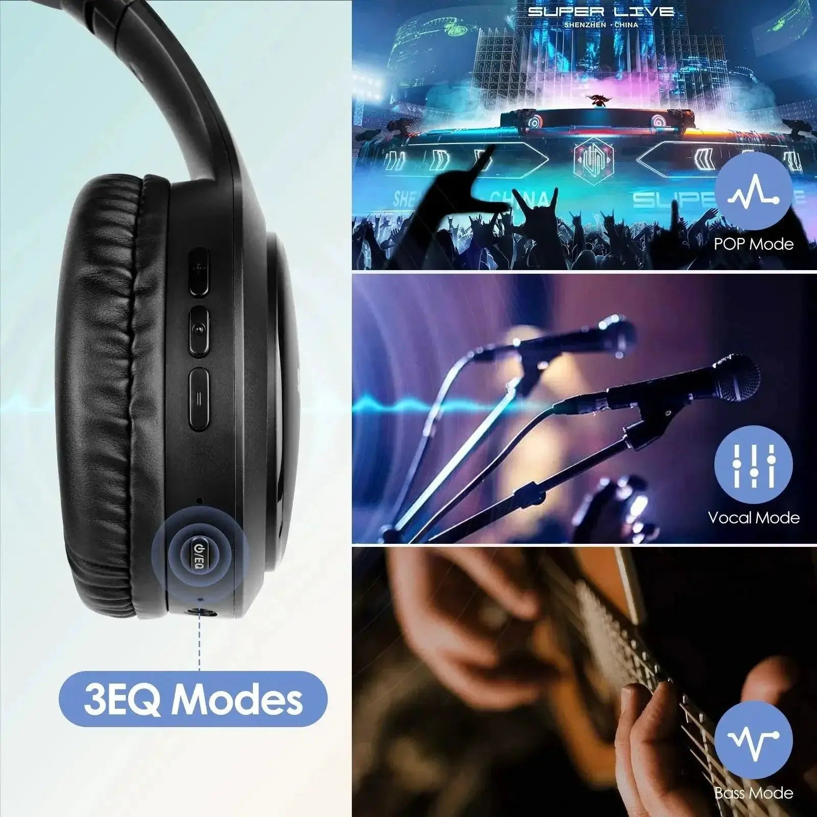 Siindoo JH919 Wireless Bluetooth Headphones With Super Bass
