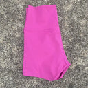 Plus Size High Waist Yoga Shorts - Stretchy