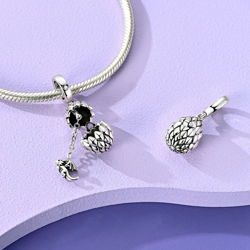 Sterling Silver Fire Dragon T-rex