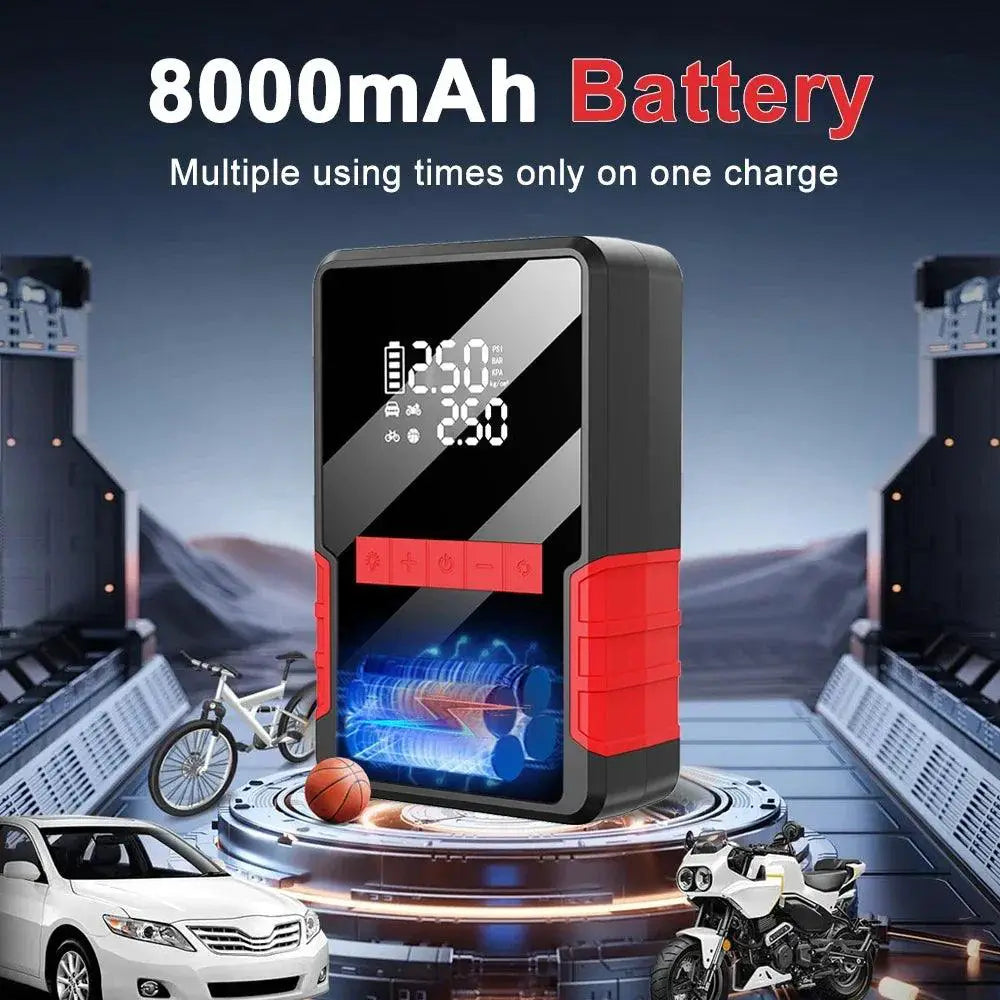 1200A Multi-Function Car Jump Starter and Air Compressor - OurLum.com