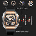 LIGE Urban Sport Watch Stylish Chronograph Timepiece Men