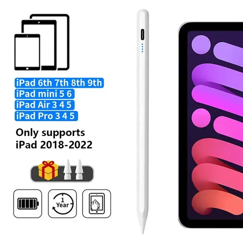 Apple Pencil Palm Rejection Power Display iPad Stylus Pen